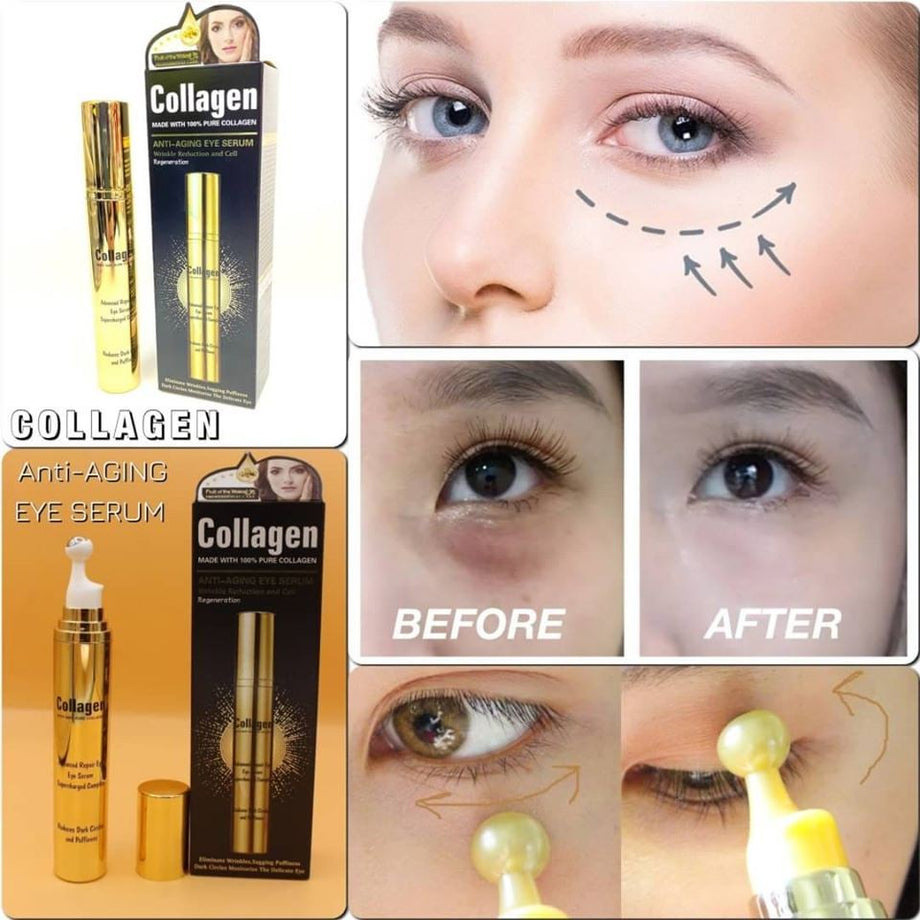 Anti Aging Wrinkle & Dark Circle remover  Eye Serum - Reduce Puffiness 100% Working