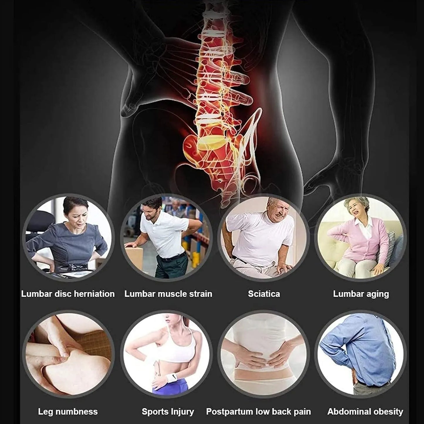 Spinal Air Traction Belt with (Manual Air Pump)