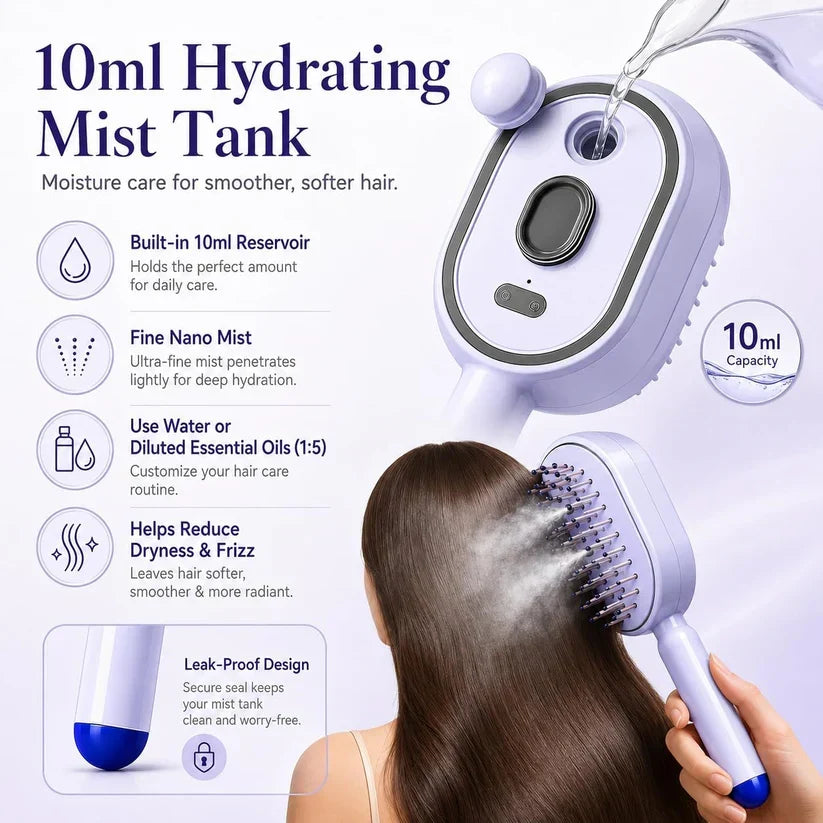 3-in-1 Electric Spray Massage & Self-Cleaning Brush