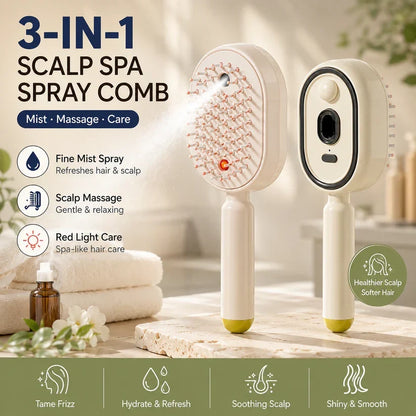 3-in-1 Electric Spray Massage & Self-Cleaning Brush