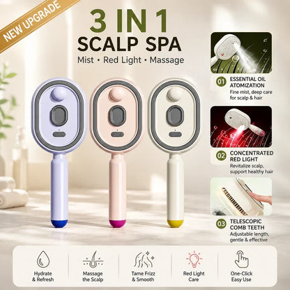 3-in-1 Electric Spray Massage & Self-Cleaning Brush