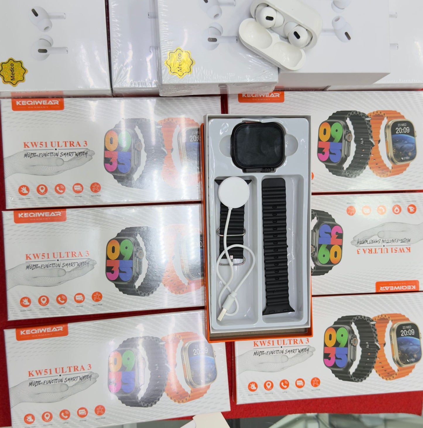 4× Ultra Smart Watch +4× Airbirds Bundle – Ultimate Tech Combo ( 8 in 1 offer )